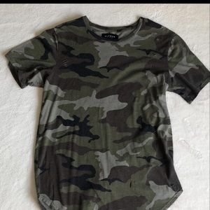Pac sun camo scallop fit medium